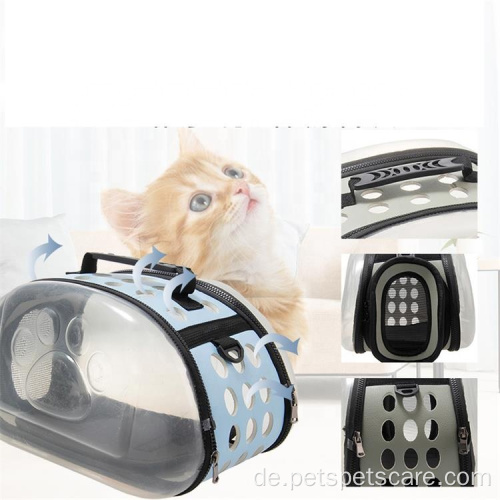 Atmungsaktiven praktischen Haustaschen -Taschen -Haustier -Reisetasche